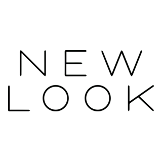 The image features the words "NEW LOOK" in large, thin, black capital letters on a light gray background.